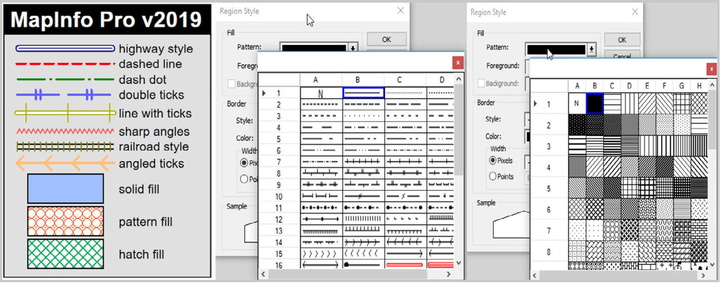 MapInfo Pro v2019 - changes in the Layout window